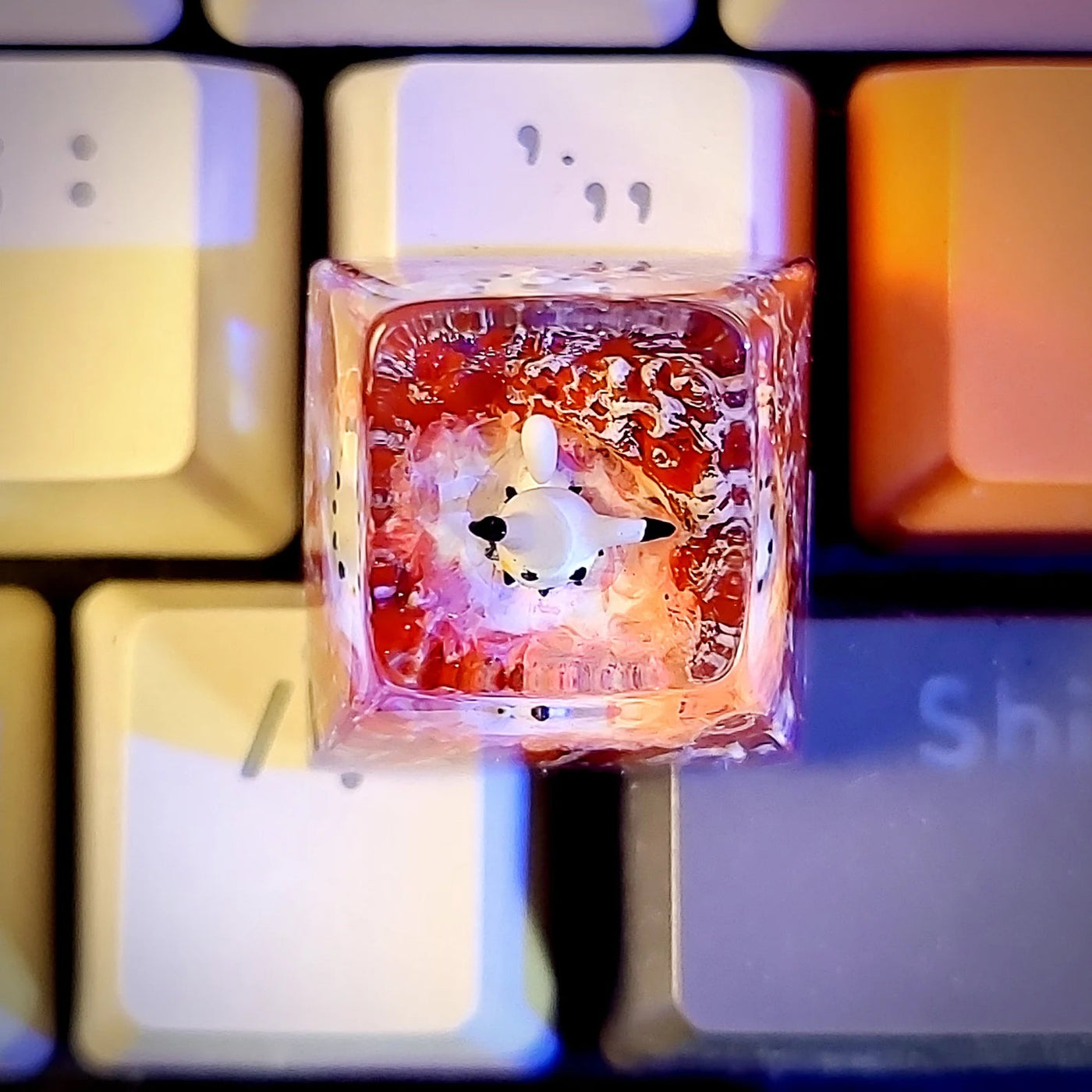 Pokemon Mimikyu Artisan Keycaps Epoxy Resin