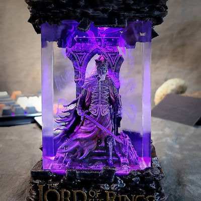 LOTR Lord Of Rings King of the Dead Rioc Diorama Epoxy Resin Lamp, Night Light, Wireless Lights