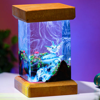 Pokemon Vaporeon Epoxy Resin Lamp, Night Light