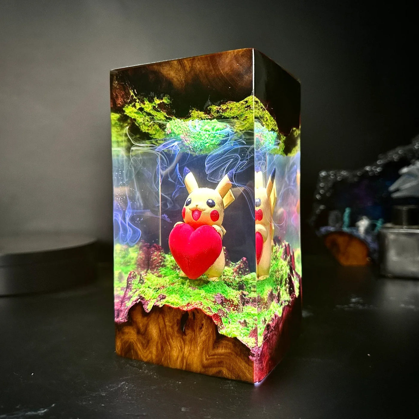 Pokemon Pikachu Epoxy Resin Lamp, Night Light