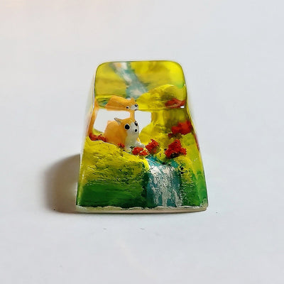 Corgi Dog Artisan Keycaps Epoxy Resin