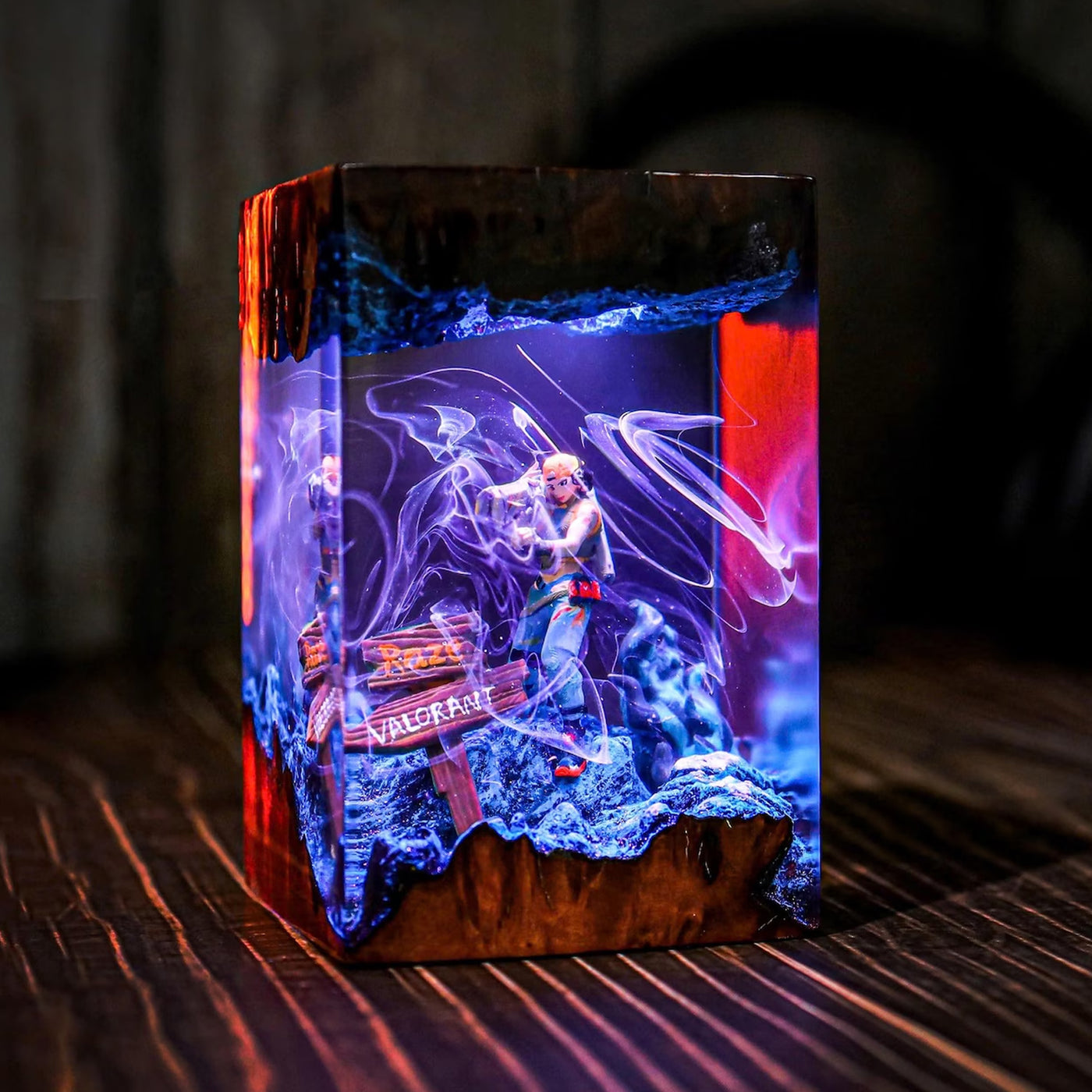 Valorant Raze Epoxy Resin Lamp, Night Light