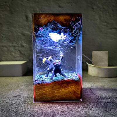 Pokemon Umbreon Epoxy Resin Lamp, Night Light