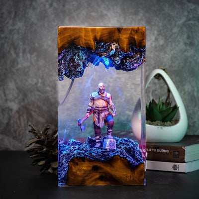 Kratos God Of War Epoxy Resin Lamp, Night Light