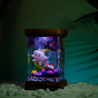 Pokemon Clefairy Epoxy Resin Lamp, Night Light