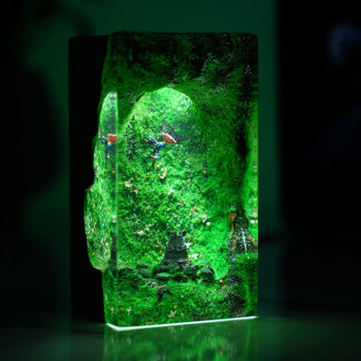 TLOZ TOTKD Zelda Link And The Guardians Epoxy Resin Lamp, Night Light