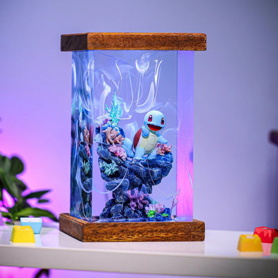 Pokemon Squirtle Epoxy Resin Lamp, Night Light