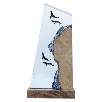 Humpback Whales - High Quality Epoxy Resin Lamp