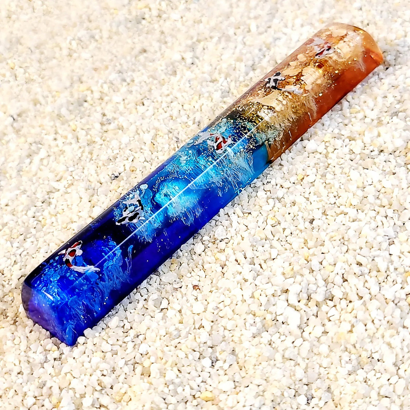 Koi Fish Spacebar Artisan Keycaps Epoxy Resin