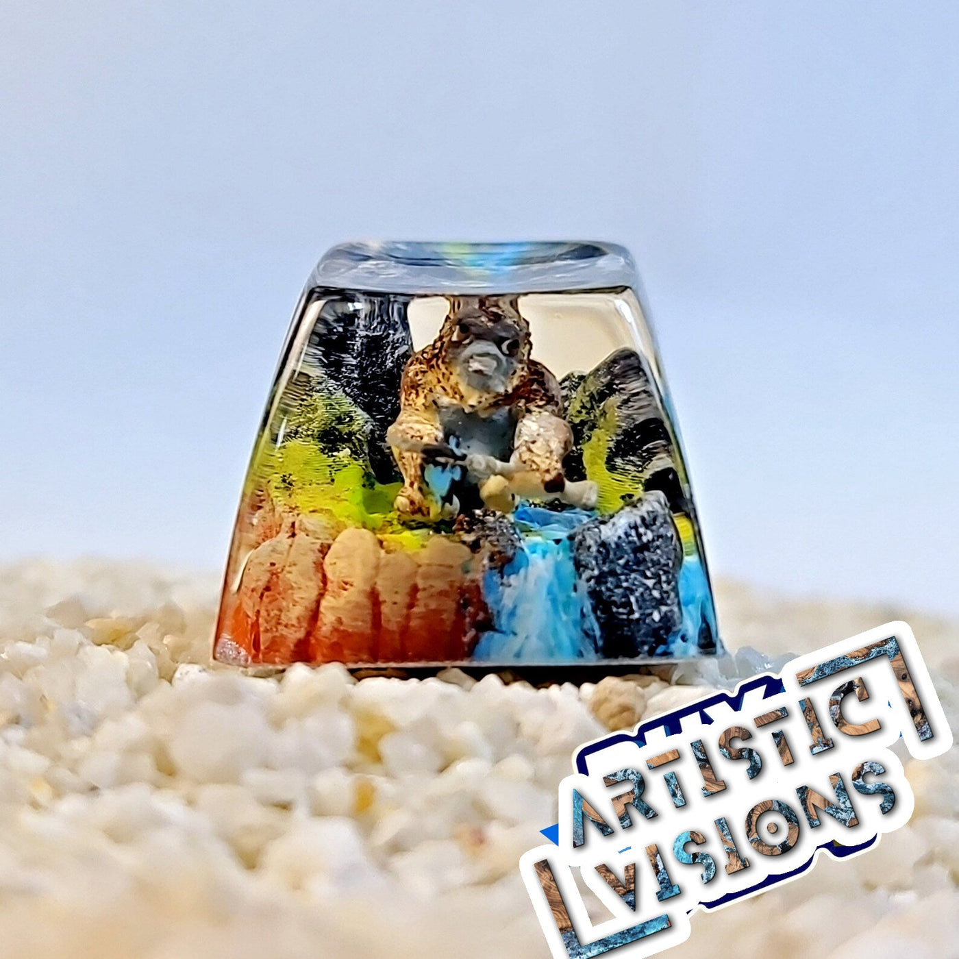 King Kong Kaiju Artisan Keycaps Epoxy Resin