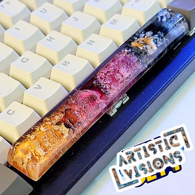 Golden Fish Spacebar Artisan Keycaps Epoxy Resin