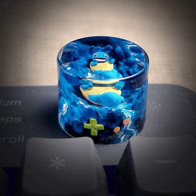 Pokemon Squirtle Keyboard Knob Artisan Keycaps Epoxy Resin