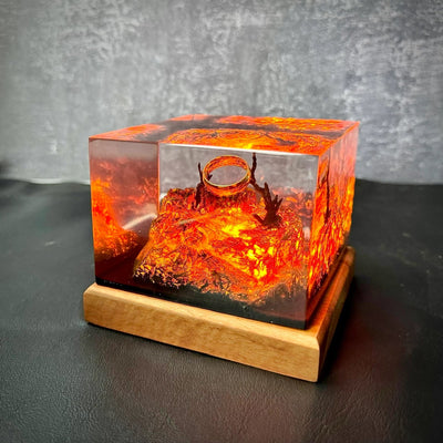 LOTR Lord Of Rings The One Ring Epoxy Resin Lamp, Night Light