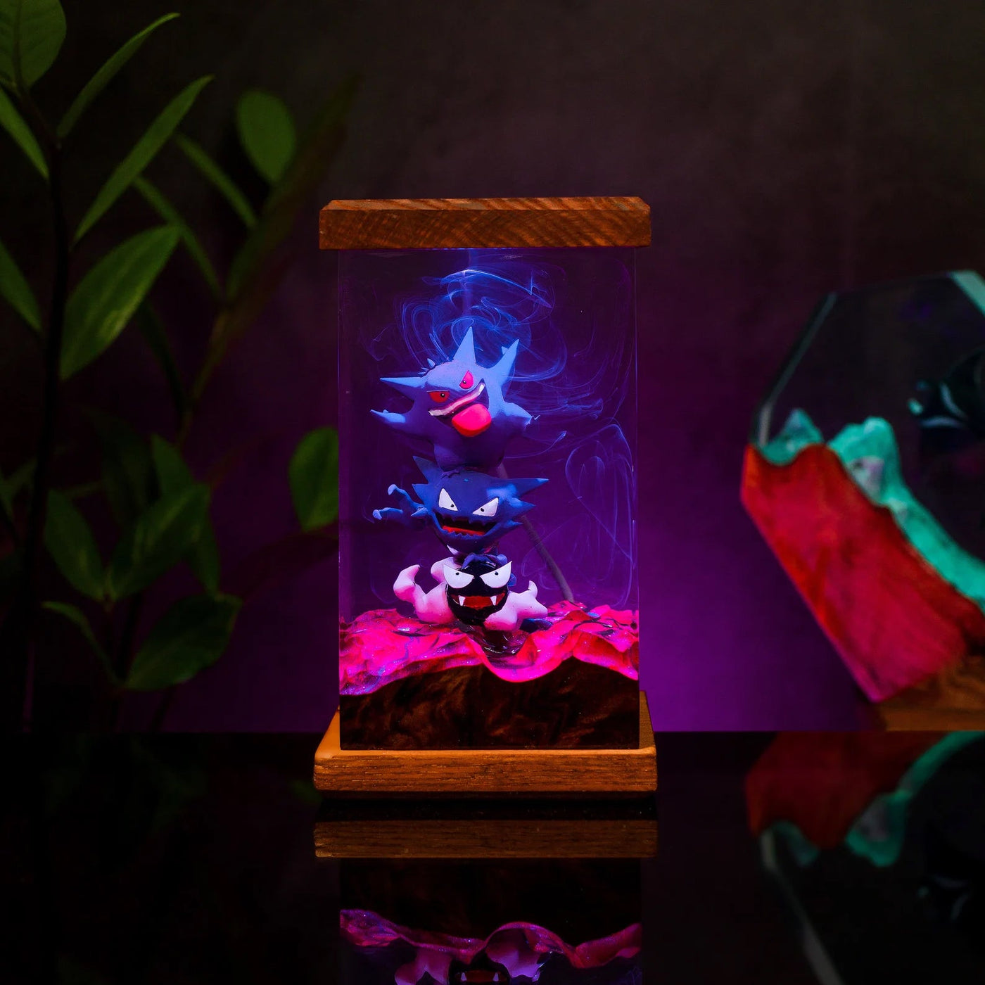 Pokemon Gengar Epoxy Resin Lamp, Night Light