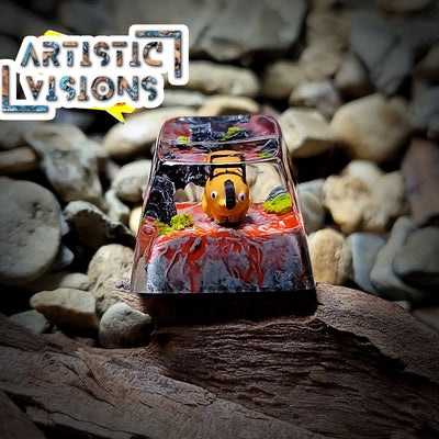 Chainsaw Man Pochita Artisan Keycaps Epoxy Resin