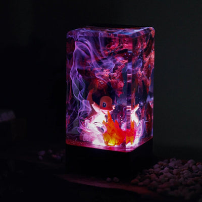 Pokemon Charmander Epoxy Resin Lamp, Night Light