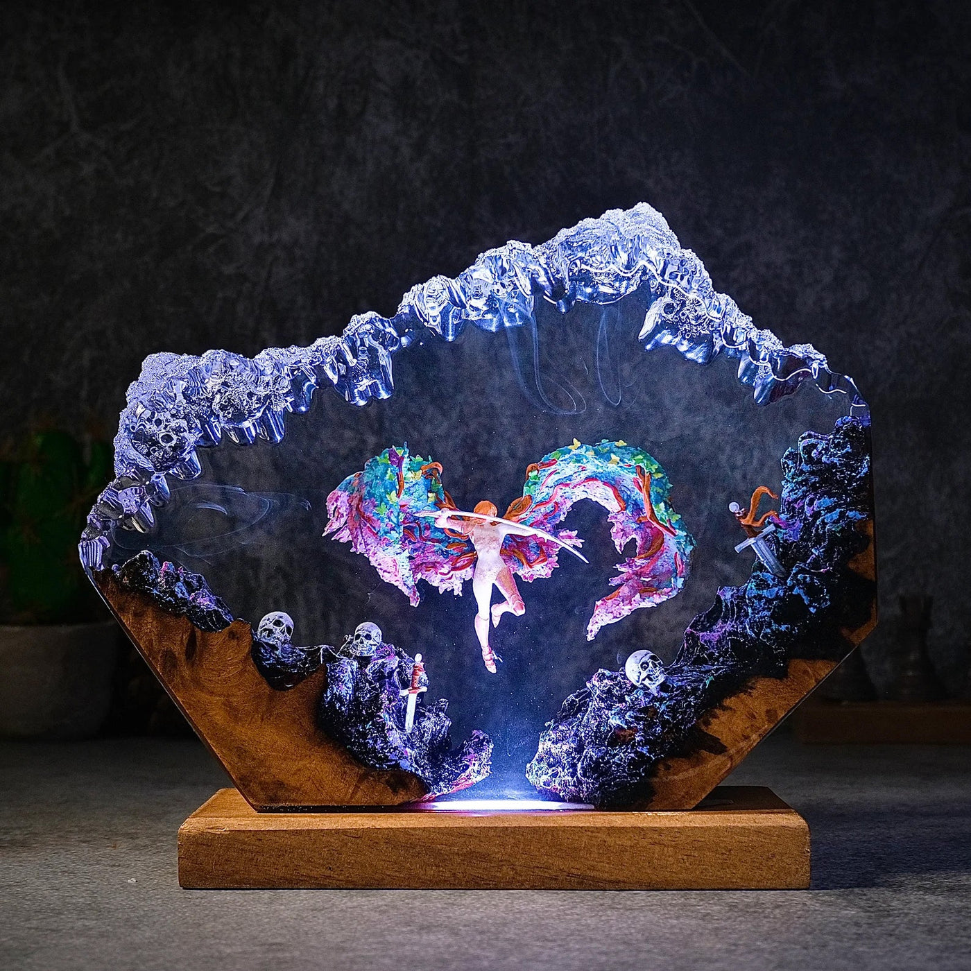 Malenia Blade of Miquella Elden Ring Epoxy Resin Lamp, Night Light