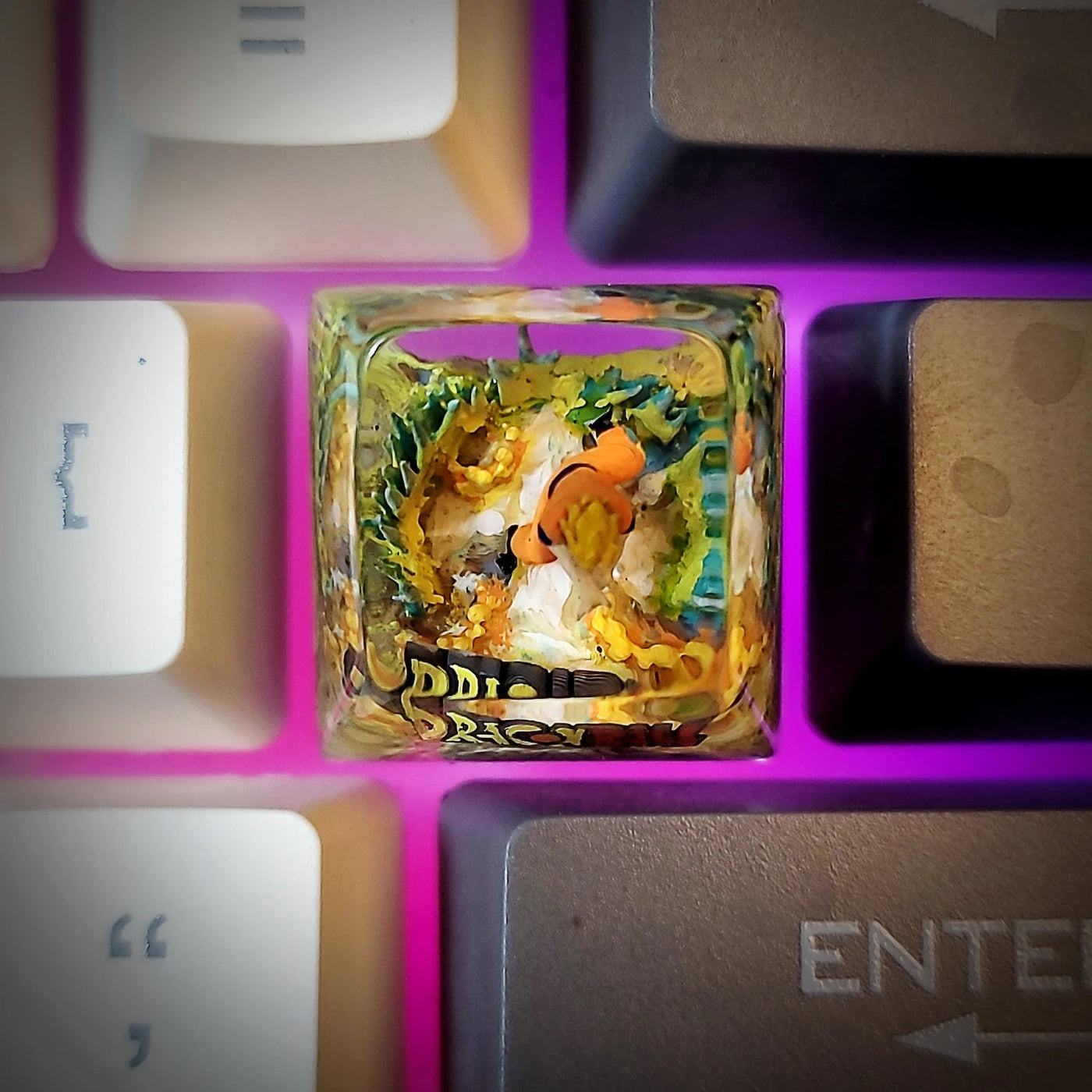 Dragon Ball Goku Artisan Keycaps Epoxy Resin