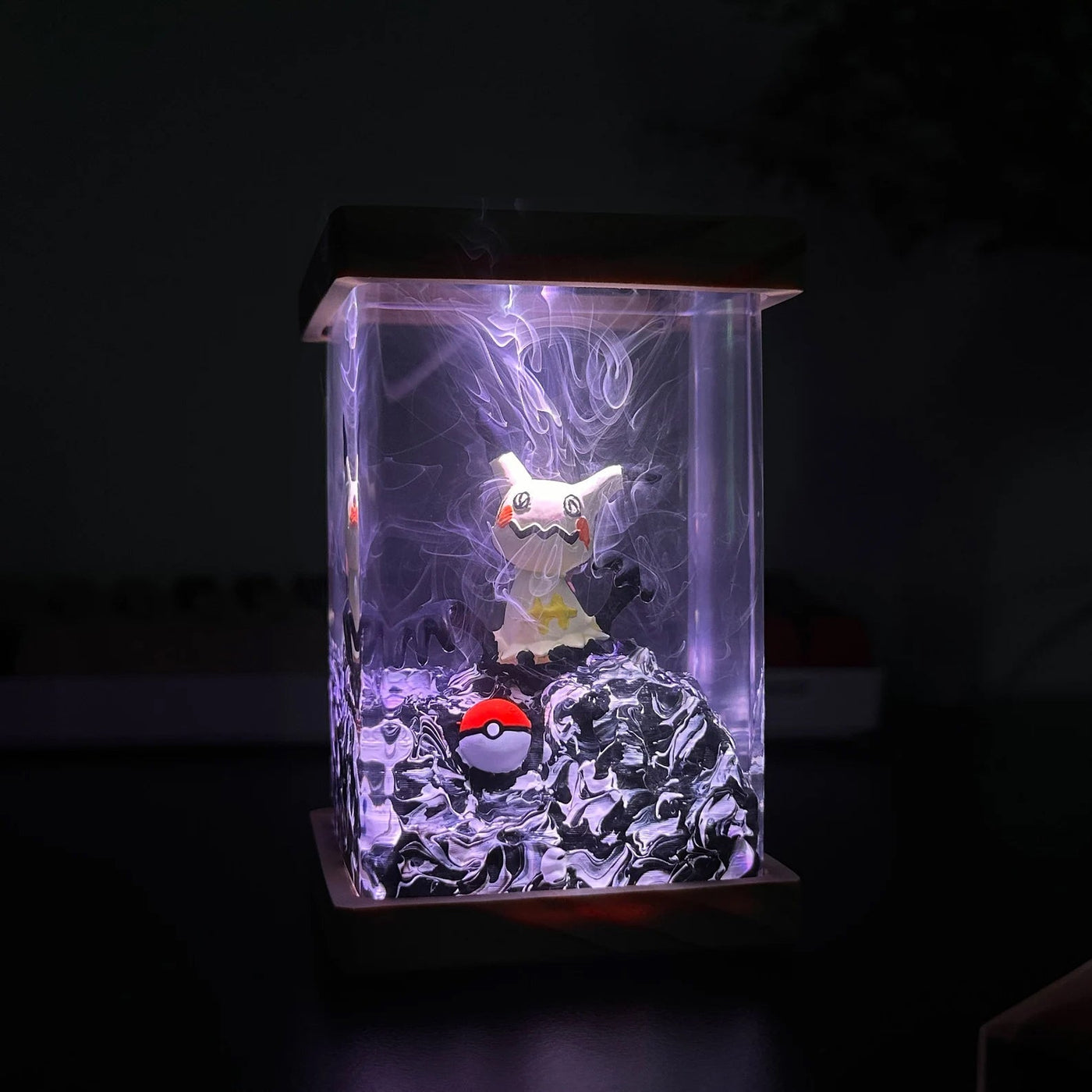 Pokemon Mimikyu Epoxy Resin Lamp, Night Light