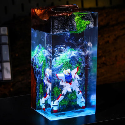 Abandon GF13-017NJ Shining Gundam Mountain Epoxy Resin Lamp, Night Light