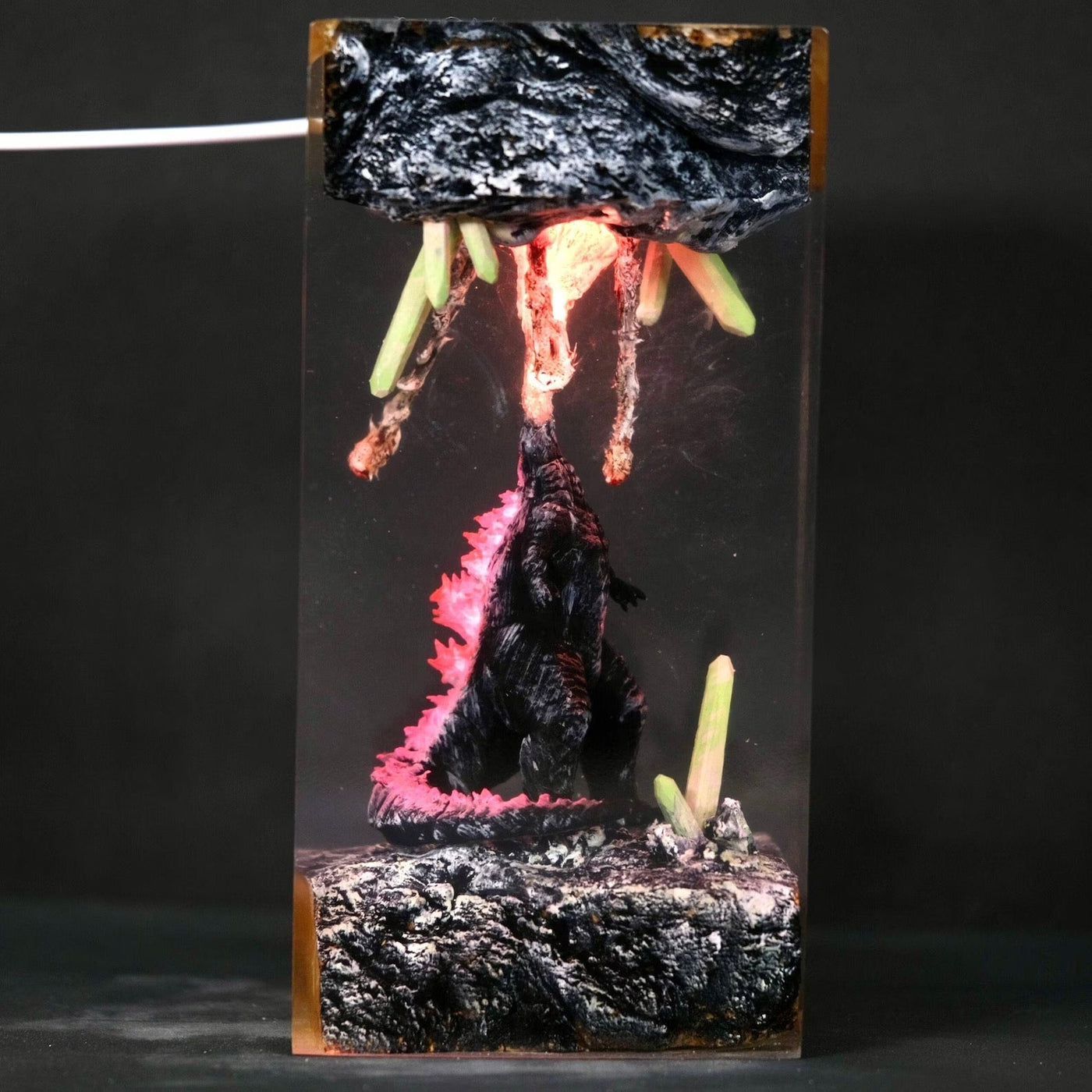 Godzilla Epoxy Resin Lamp, Night Light