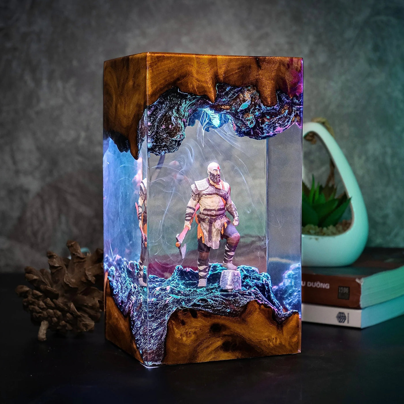 Kratos God Of War Epoxy Resin Lamp, Night Light