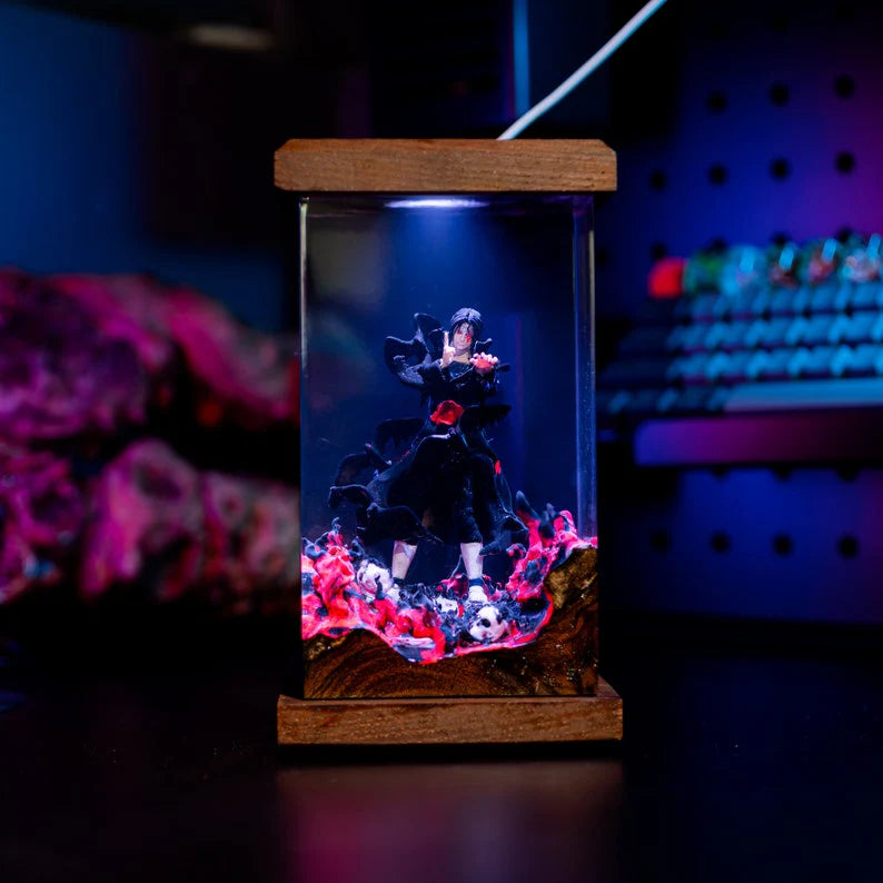 Itachi Uchiha Naruto Epoxy Resin Lamp, Night Light