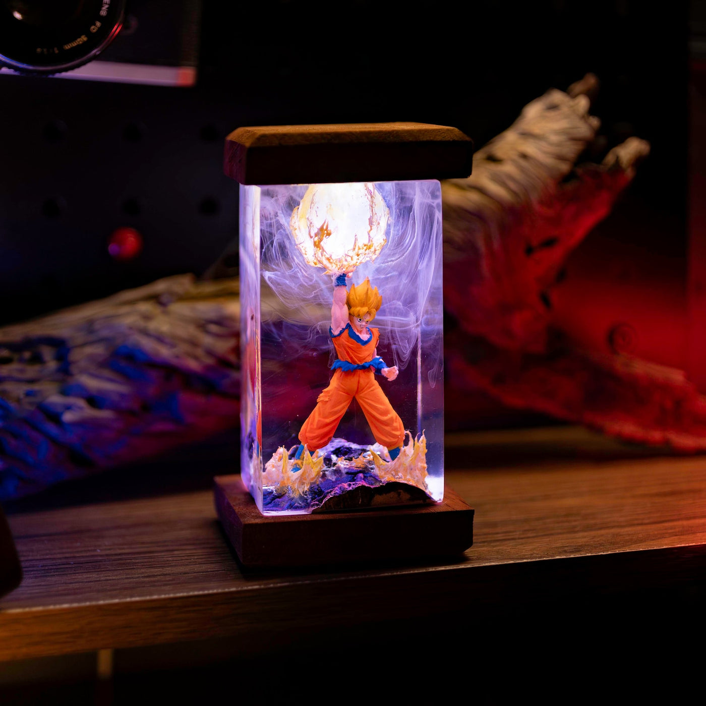 Dragon Ball Goku Super Saiyan Epoxy Resin Lamp, Night Light