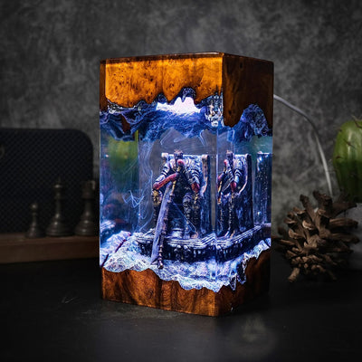 Yhorm On Throne Dark Souls Epoxy Resin Lamp, Night Light