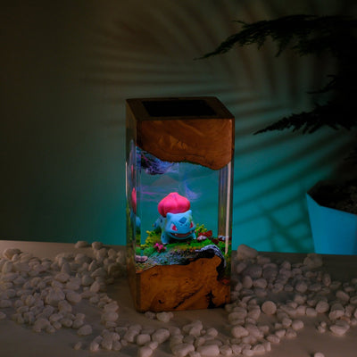 Pokemon Bulbasaur Epoxy Resin Lamp, Night Lighth