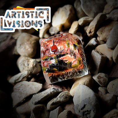 Chainsaw Man Pochita Artisan Keycaps Epoxy Resin