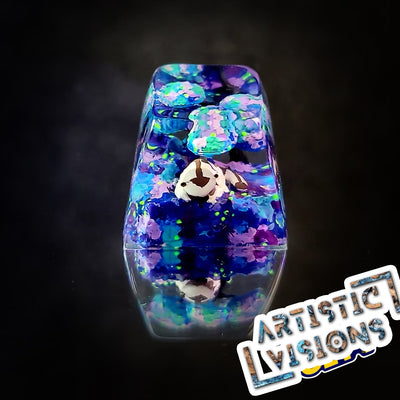 Avatar Airbender Appa Momo Artisan Keycaps Epoxy Resin