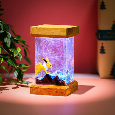 Pokemon Jolteon Epoxy Resin Lamp, Night Light