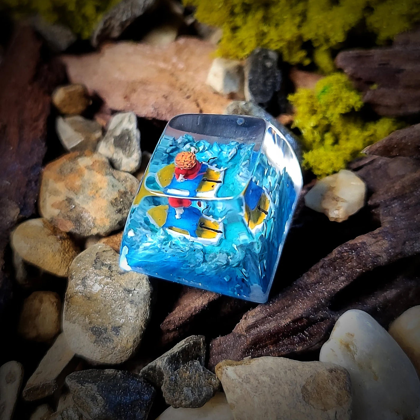 Fish Girl Artisan Keycaps Epoxy Resin