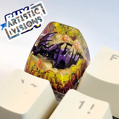 Game Of Throne GOT Dragon Artisan Keycaps Epoxy Resin