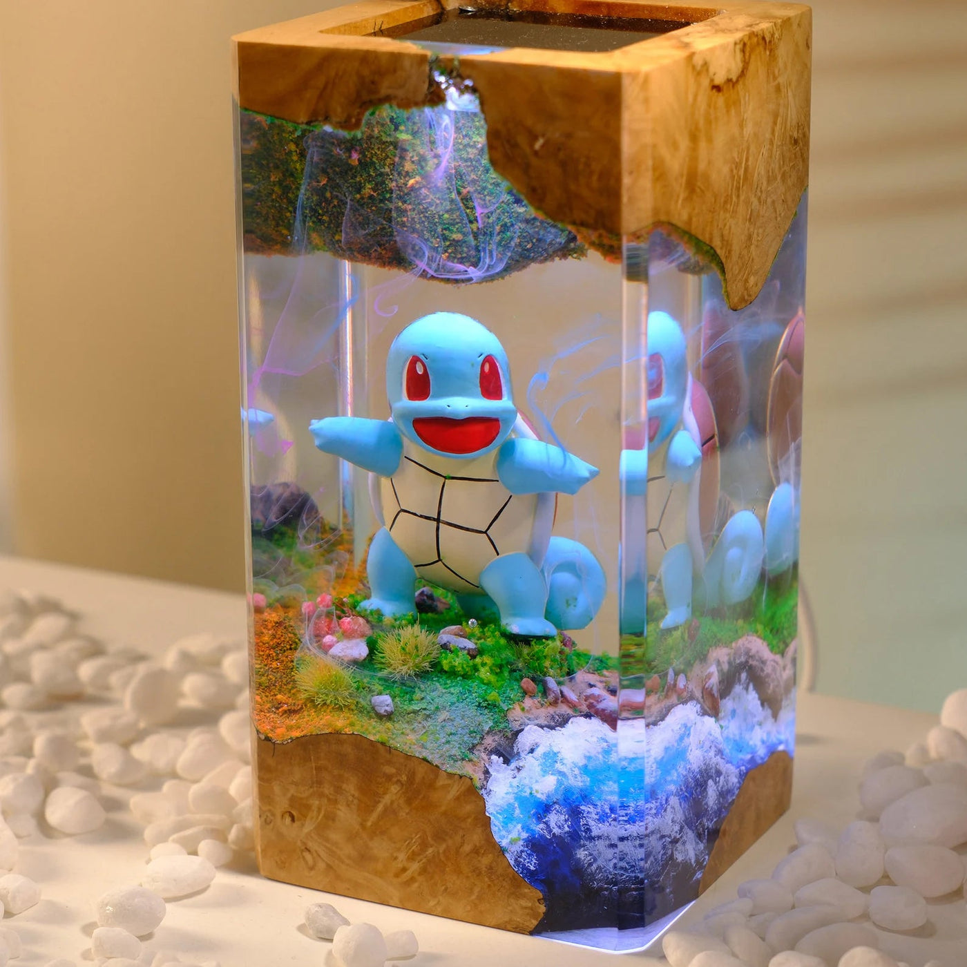 Pokemon Squirtle Epoxy Resin Lamp, Night Light