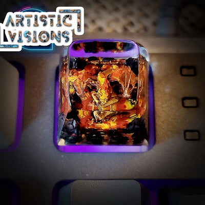 LOTR Lord Of Rings Balrog Artisan Keycaps Epoxy Resin