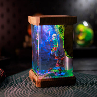 TLOZ TOTKD Zelda Link Epoxy Resin Lamp, Night Light