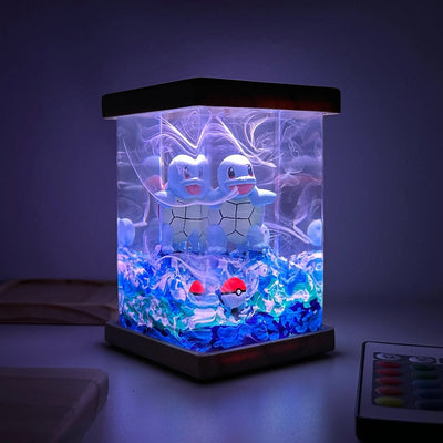 Pokemon Squirtle Epoxy Resin Lamp, Night Light