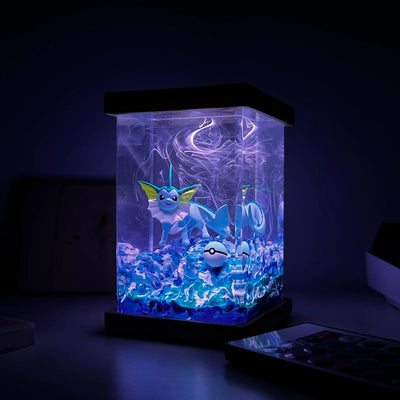 Pokemon Vaporeon Epoxy Resin Lamp, Night Light