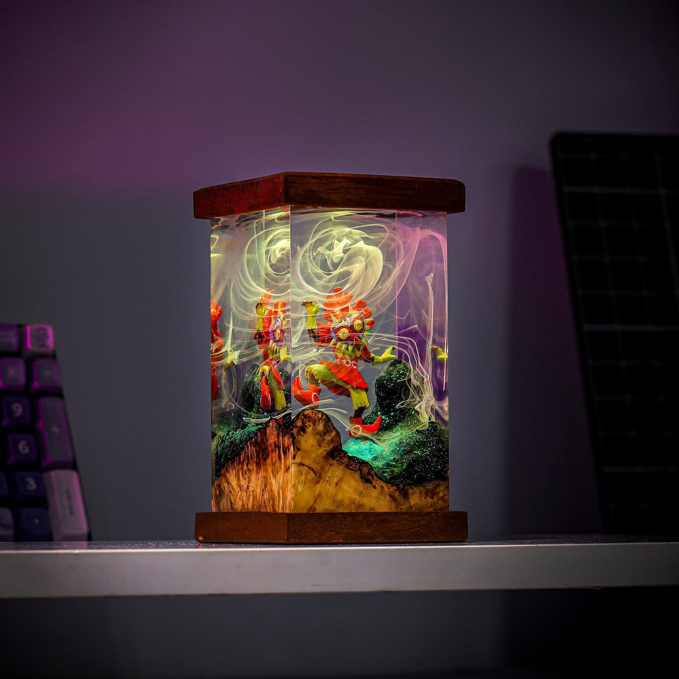 TLOZ TOTKD Zelda Skull Kid Epoxy Resin Lamp, Night Light