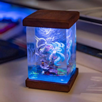 Ahri League of Legends Epoxy Resin Lamp, Night Light