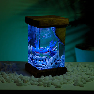 Pokemon Kyogre Epoxy Resin Lamp, Night Light