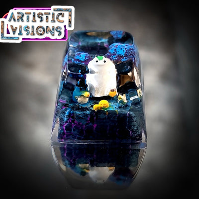 Totoro Halloween Artisan Keycaps Epoxy Resin