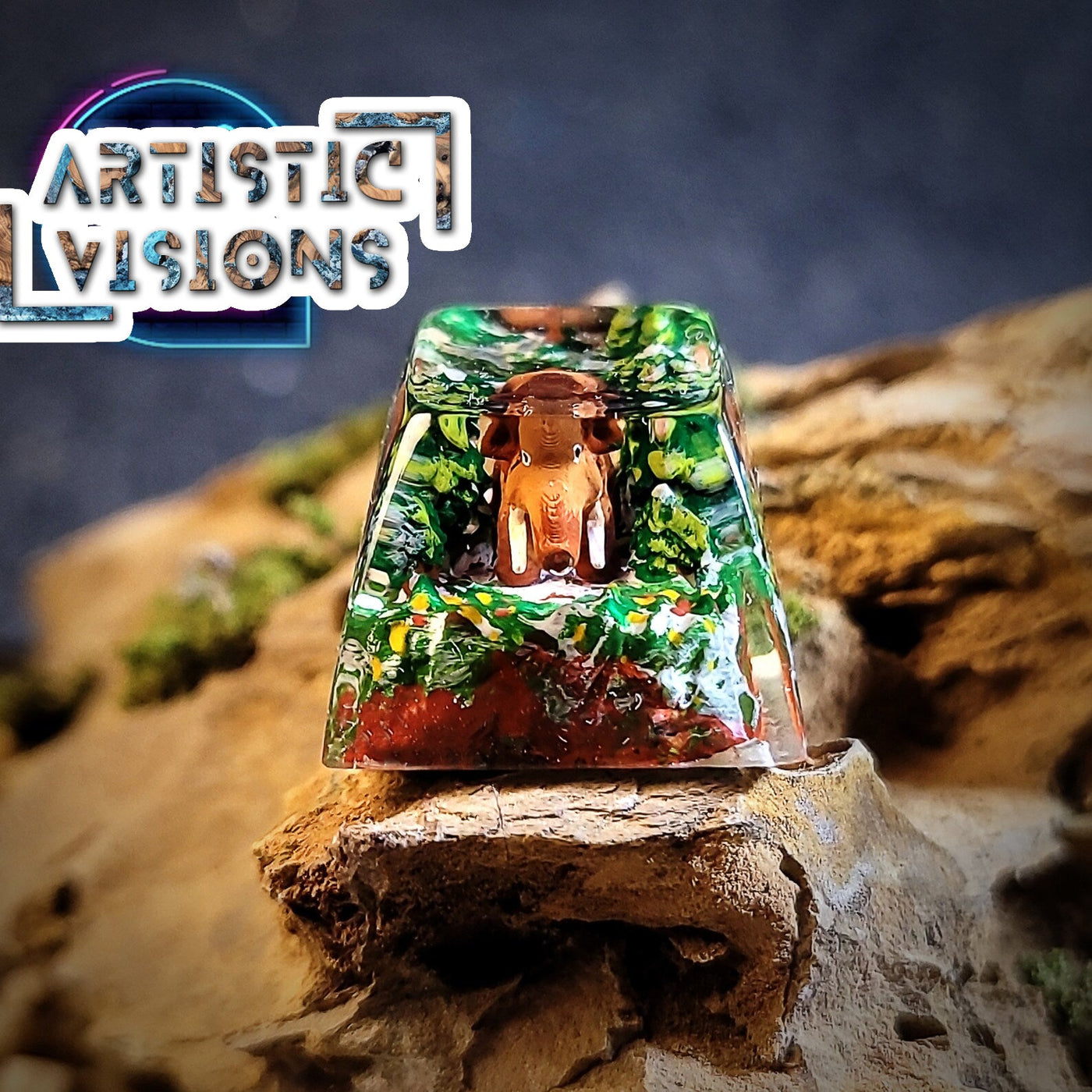 Ice Age Sid Manny Scrat Artisan Keycaps Epoxy Resin