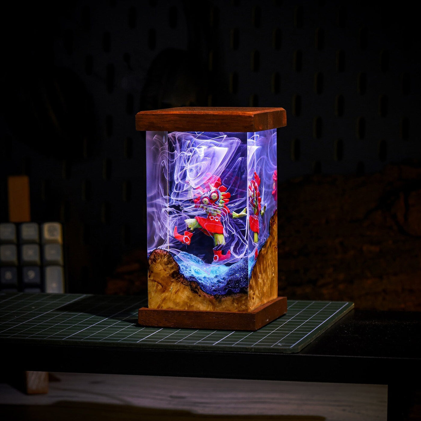 TLOZ TOTKD Zelda Skull Kid Epoxy Resin Lamp, Night Light