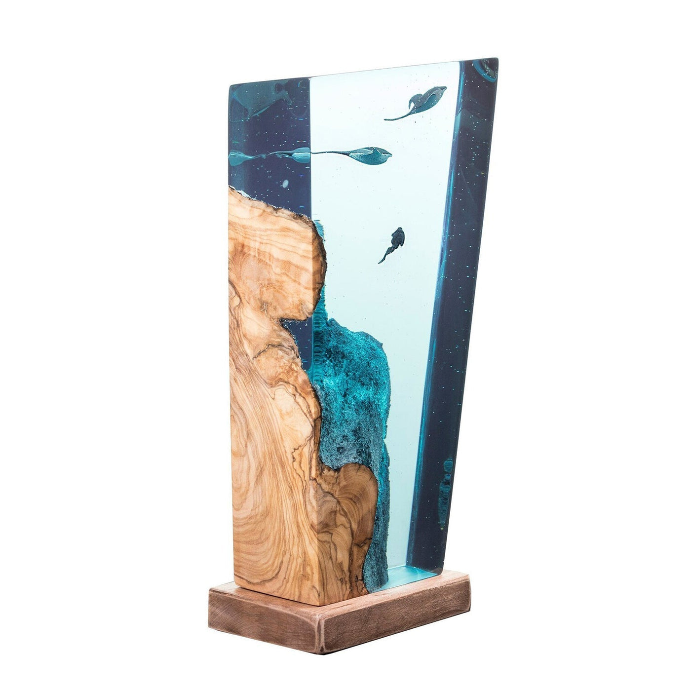 Manta Rays & Diver - High Quality Epoxy Resin Lamp