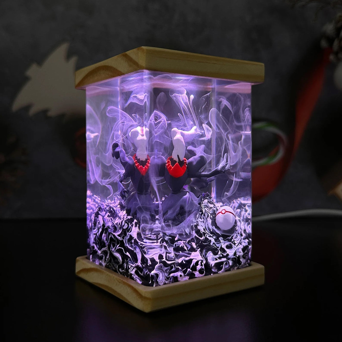 Pokemon Darkrai Epoxy Resin Lamp, Night Light