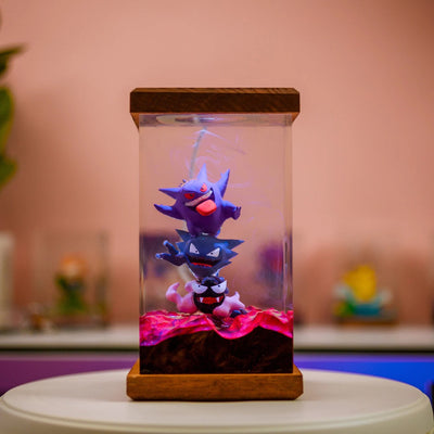 Pokemon Gengar Epoxy Resin Lamp, Night Light