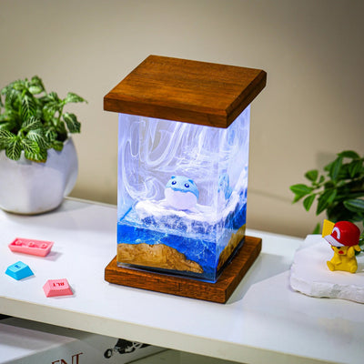 Pokemon Spheal Epoxy Resin Lamp, Night Light